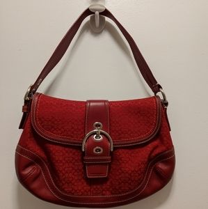 Coach Red Medium Size Handbag